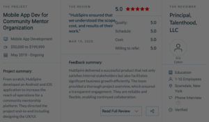 mobile app development reviews on Clutch