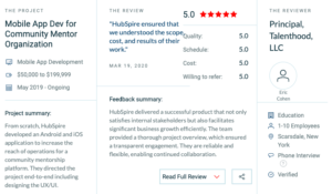 App development company reviews on Clutch