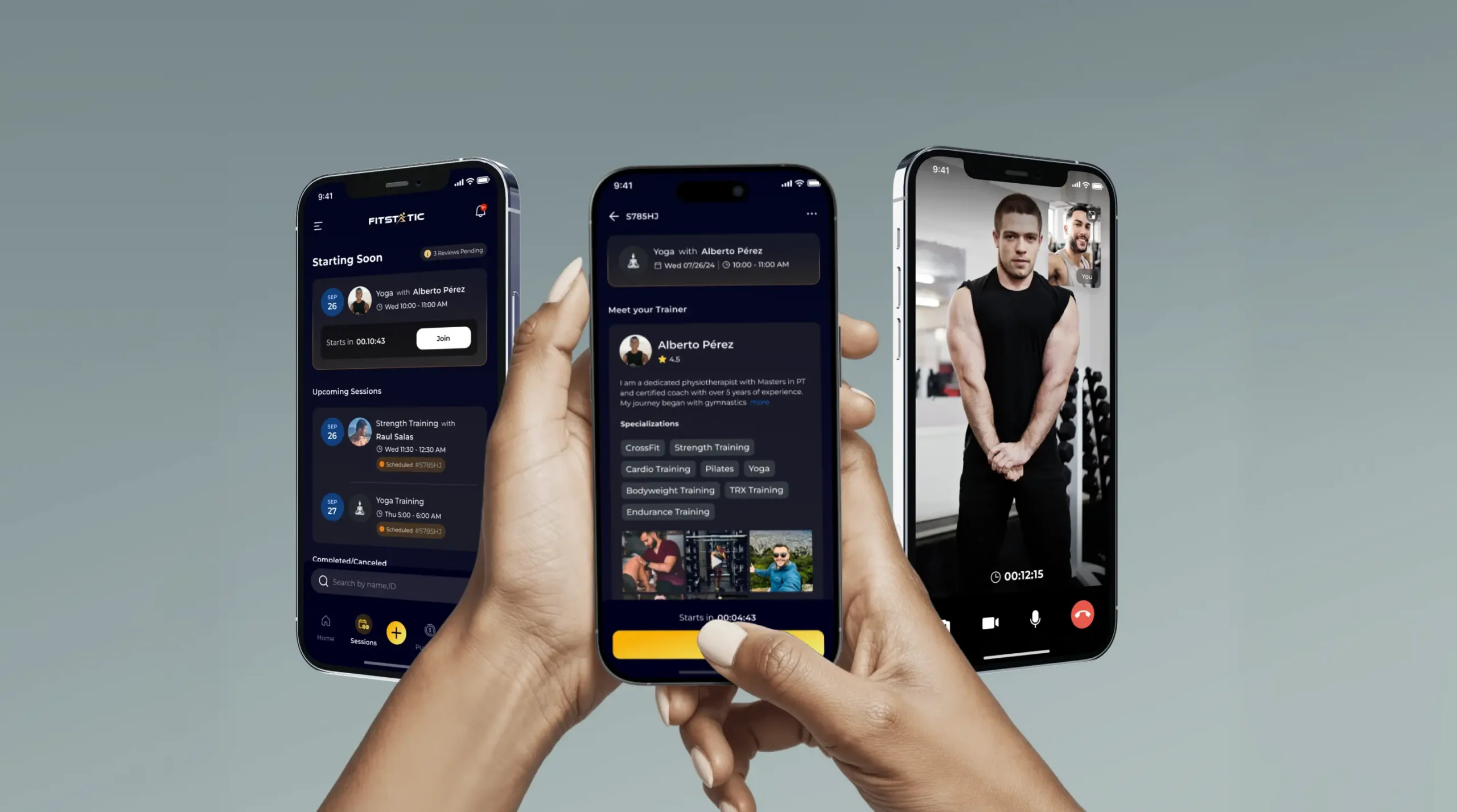 On-demand, one-on-one live personal training. Any time, any place.