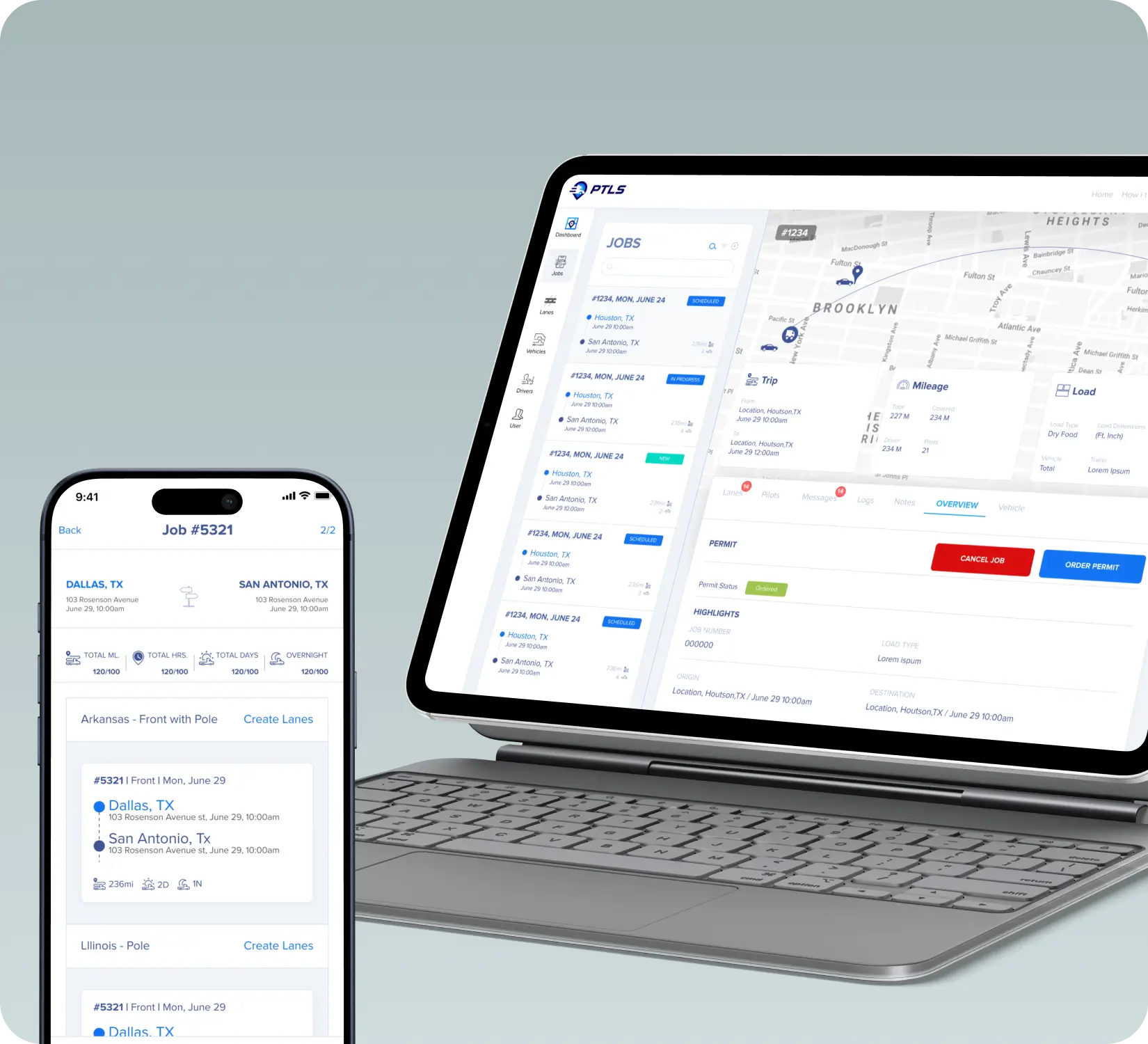 Experience developing a logistics platform.