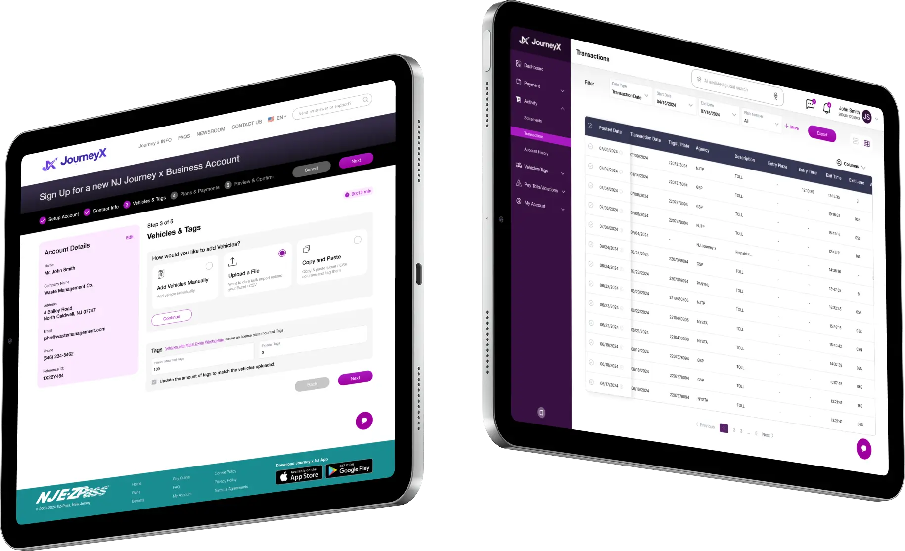 Tolling Customer Portals