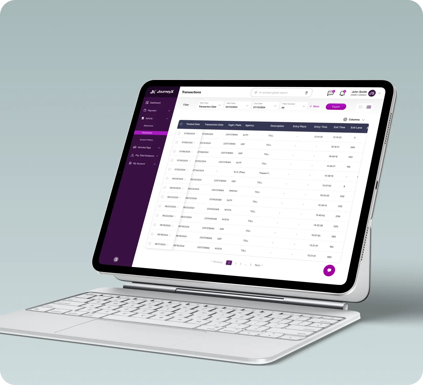 Connect account services through a usable portal.